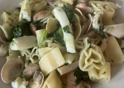 Cuoricini Rucola vongole e seppie